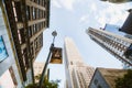 Empire State Building and Skyscrapers, New York City. International Landmark, Diminishing Perspective Royalty Free Stock Photo