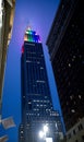 Empire State Building Sporting Gay Pride Colors
