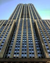 Empire state building from a street point of view Royalty Free Stock Photo