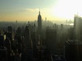 Empire State Building at sunset Royalty Free Stock Photo