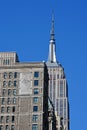 Empire State Building from 5th Avenue, Madison Square Park, New York City, USA Royalty Free Stock Photo