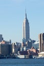Empire State Building from Williamsburg Royalty Free Stock Photo