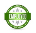 Employed Stamp seal illustration design