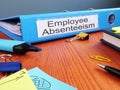 Employee Absenteeism is shown on the business photo using the text Royalty Free Stock Photo