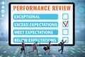 Employee annual performance review concept Royalty Free Stock Photo