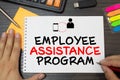 Employee Assistance Program business text concept Royalty Free Stock Photo