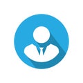 Employee avatar profile photo icon vector. Default businessman image Royalty Free Stock Photo