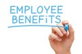 Employee Benefits Blue Marker