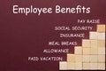 Employee Benefits Concept Royalty Free Stock Photo