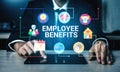 Employee benefits and corporate wellness program concept Parse Royalty Free Stock Photo