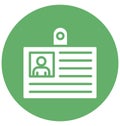 Employee card Isolated Vector Icon that can be easily modified or edit Royalty Free Stock Photo