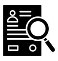 Employee data analysis Isolated Vector Icon which can easily modify or edit