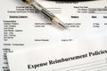 Employee Expense Report & Expense Reimbursement Policies Royalty Free Stock Photo