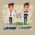 Employee and freelance. character design -