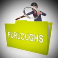 Employee Furlough Or Fired Staff Sent Home - 3d Illustration