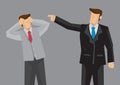 Employee Gets Scolded by Boss Vector Illustration