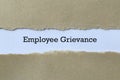 Employee grievance on paper