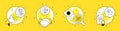 Employee hand, Job interview and Elevator icons set. Idea sign. Vector