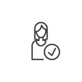 Employee line icon