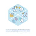 Employee monitoring software concept icon with text