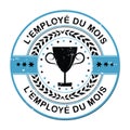 Employee of the month French language Royalty Free Stock Photo