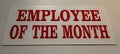 Employee of the Month Sign