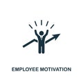 Employee Motivation creative icon. Simple element illustration. Employee Motivation concept symbol design from human resources col Royalty Free Stock Photo