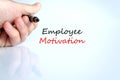 Employee motivation text concept Royalty Free Stock Photo