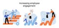 Employee performance evoluation, analysis of effectiveness of professional activity, success advance Royalty Free Stock Photo