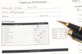 Employee performance form Royalty Free Stock Photo