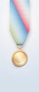 Employee pride, receiving medal for outstanding skill, work recognition, ceremonial stage light , 3d realistic, pastel, minimal,