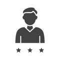 Employee Ratings icon vector image. Royalty Free Stock Photo
