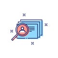 Employee search concept icon.