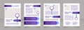 Employee searching tips and strategies blank brochure layout design
