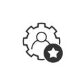 Employee skills icon. Vector