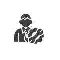 Employee skills vector icon