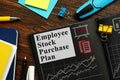 Employee Stock Purchase Plan ESPP information in the notepad.