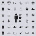 employee talent marksicon. HR & Heat hunting icons universal set for web and mobile