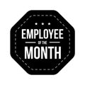 Employee of theMonth vector badge Royalty Free Stock Photo