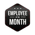 Employee of theMonth vector badge Royalty Free Stock Photo