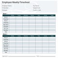 Employee Timesheet Template Royalty Free Stock Photo