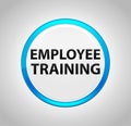 Employee Training Round Blue Push Button Royalty Free Stock Photo