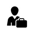 Employee vector glyph flat icon Royalty Free Stock Photo