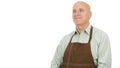 Employee Wearing Apron Smile Satisfied in a Small Business Presentation