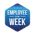 Employee of the Week vector badge Royalty Free Stock Photo