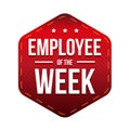 Employee of the Week vector badge