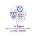 Employees concept icon Royalty Free Stock Photo