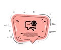 Employees messenger icon. Speech bubble sign. Chat message. Vector Royalty Free Stock Photo