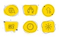 Employees teamwork, Time and Internet search icons set. Product knowledge, Energy growing and Networking signs. Vector