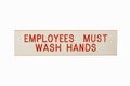 Employees wash hands. Royalty Free Stock Photo